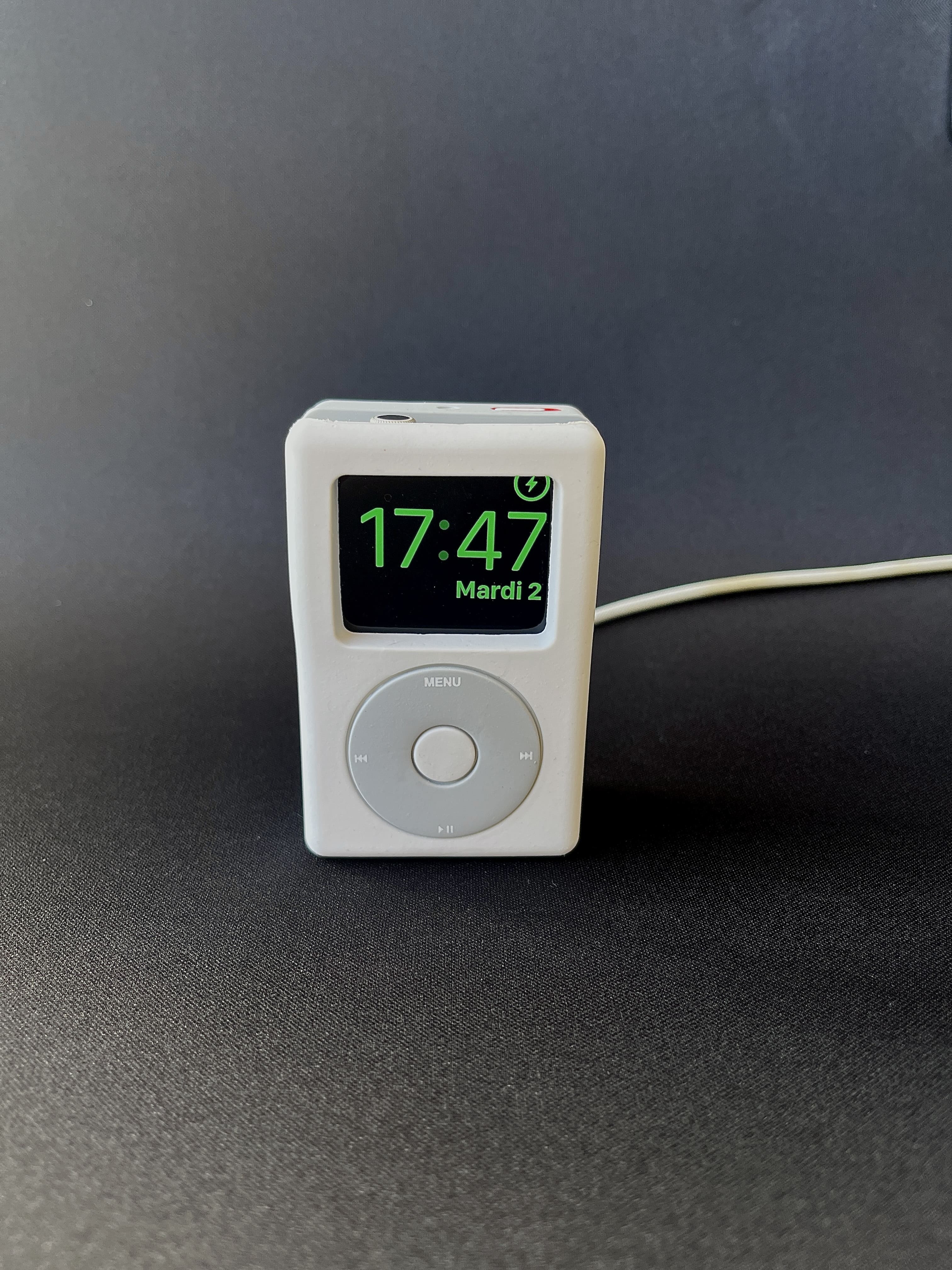 Support de charge Apple Watch – Design iPod rétro